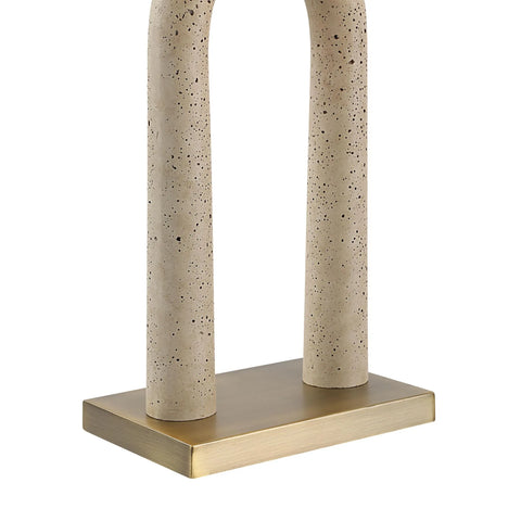 Primula Faux Travertine Table Lamp -3