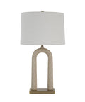 Primula Faux Travertine Table Lamp -4