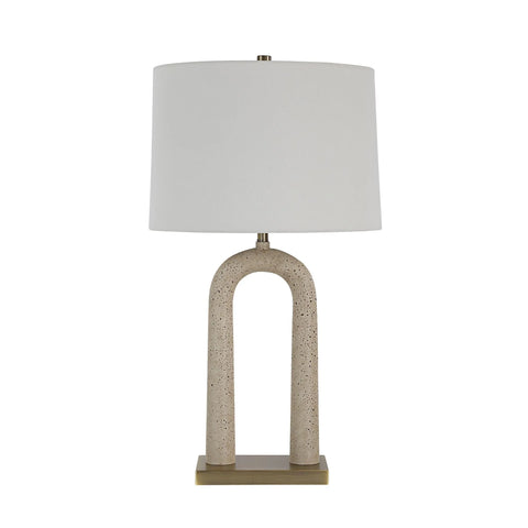 Primula Faux Travertine Table Lamp -4