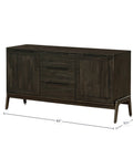 mid century black sideboard