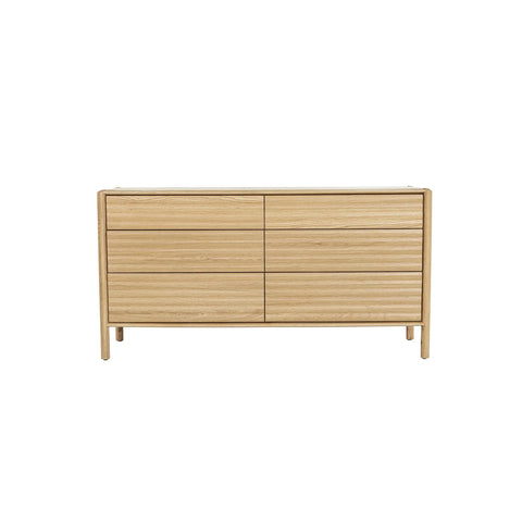 Runway Light Oak Six Drawer- Dresser LH