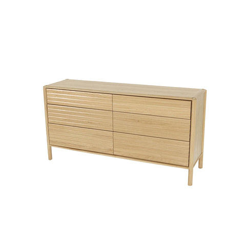 Runway Light Oak Six Drawer- Dresser LH