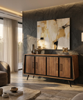 wood sideboard storage cabinet