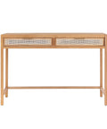 Rattan Ash Wood Writing Desk-1