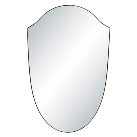 Reims Aged Brass Modern Wall Mirror-1