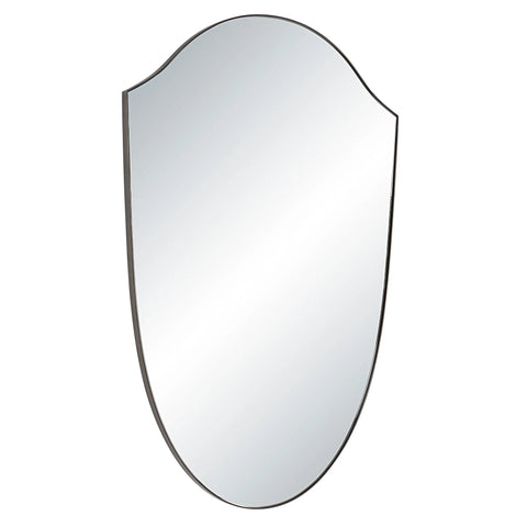 Reims Aged Brass Modern Wall Mirror-2