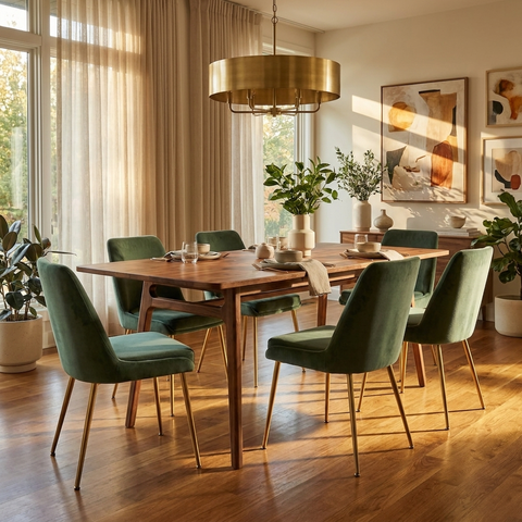 Remix Acacia Wood Dining Table
