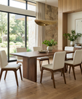 Remix Cream Modern Upholstered Dining Chair