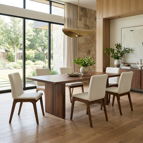 Remix Cream Modern Upholstered Dining Chair