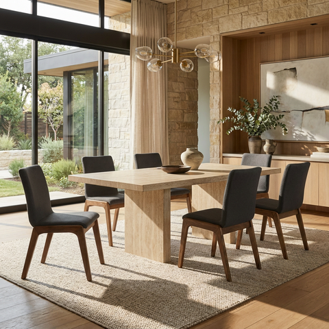 Remix Grey Modern Upholstered Dining Chair - Set of 2