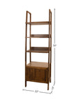 Remix Solid Acacia Wood Bookcase-6