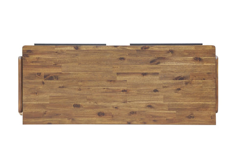 Remix Solid Acacia Wood Desk-3