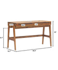 Remix Solid Acacia Wood Desk-5
