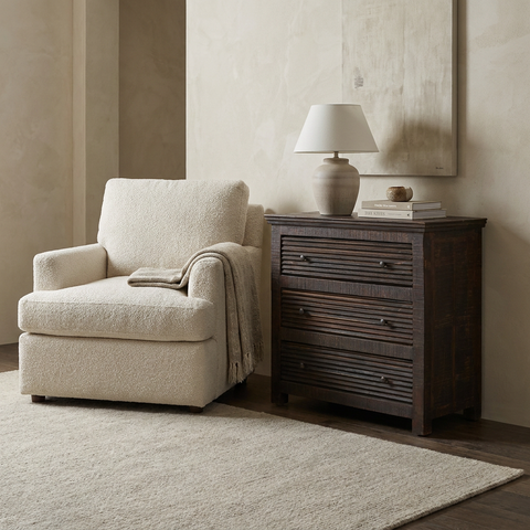 Rhett Reclaimed Wood 3-Drawer Accent Cabinet 