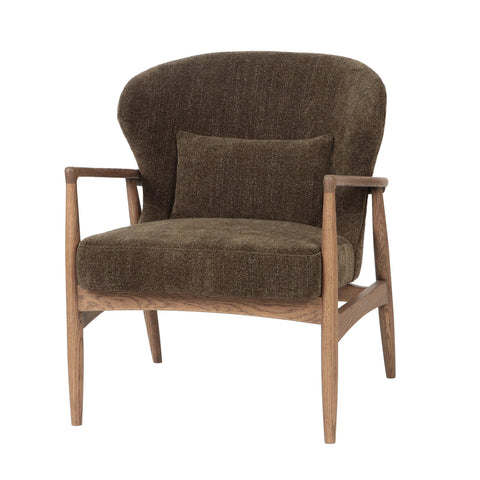 Rhodes Nettle Green Fabric Accent Chair-1