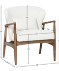 Rhodes Snow Fabric Accent Chair-4