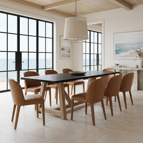 Rialto 96" Two-Tone Mango Wood Dining Table 