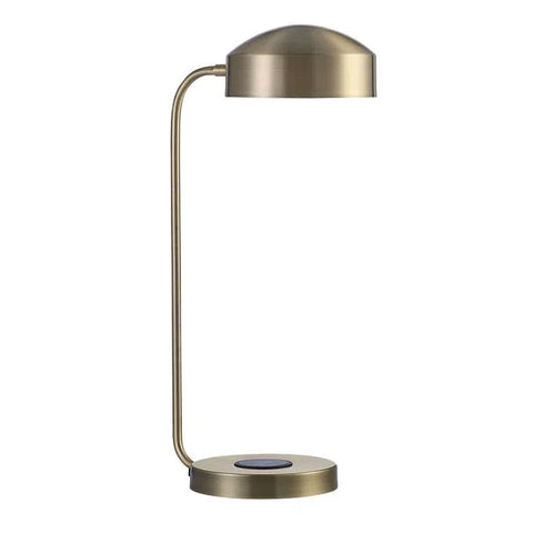 Riesco Antique Brushed Brass Desk Lamp-1