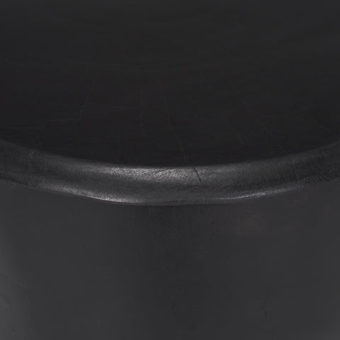 Riya Black Solid Neem Wood Stool -5