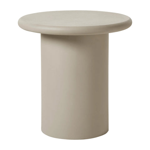 Riya Matte Cream Textured End Table-1