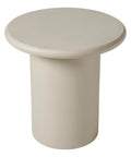 Riya Matte Cream Textured End Table-2