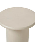 Riya Matte Cream Textured End Table-3
