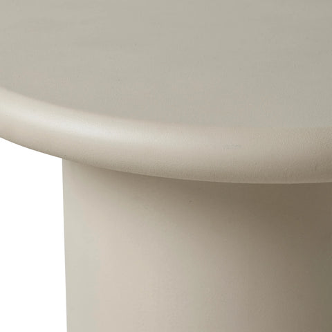 Riya Matte Cream Textured End Table-4