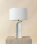 Rohe White Banswara Marble Table Lamp-2
