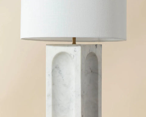 Rohe White Banswara Marble Table Lamp-3