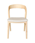 Rotondo Natural Modern Upholstered Dining Chair-1
