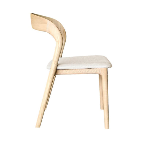 Rotondo Natural Modern Upholstered Dining Chair-3