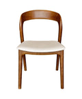 Rotondo Walnut Modern Upholstered Dining Chair-1