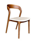 Rotondo Walnut Modern Upholstered Dining Chair-2