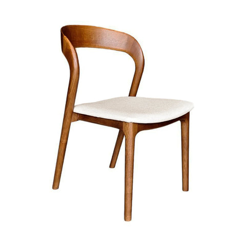 Rotondo Walnut Modern Upholstered Dining Chair-2
