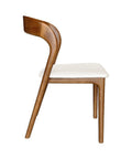 Rotondo Walnut Modern Upholstered Dining Chair-3