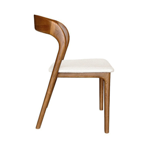 Rotondo Walnut Modern Upholstered Dining Chair-3