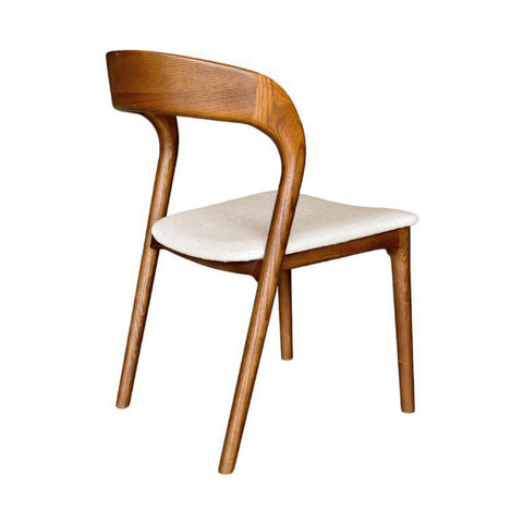 Rotondo Walnut Modern Upholstered Dining Chair-4
