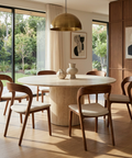 Rotondo Walnut Modern Upholstered Dining Chair