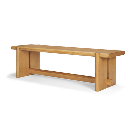 Rowan Light Brown Oak Veneer Bench -1