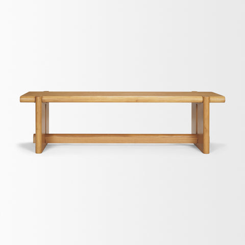 Rowan Light Brown Oak Veneer Bench -2