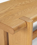 Rowan Light Brown Oak Veneer Bench -6
