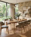 Runway Light Oak Solid Oak 82" Dining Table