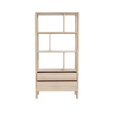 Runway Solid Oak Wood Bookcase-2