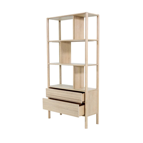 Runway Solid Oak Wood Bookcase-3