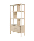 Runway Solid Oak Wood Bookcase-5