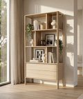 Runway Solid Oak Wood Bookcase