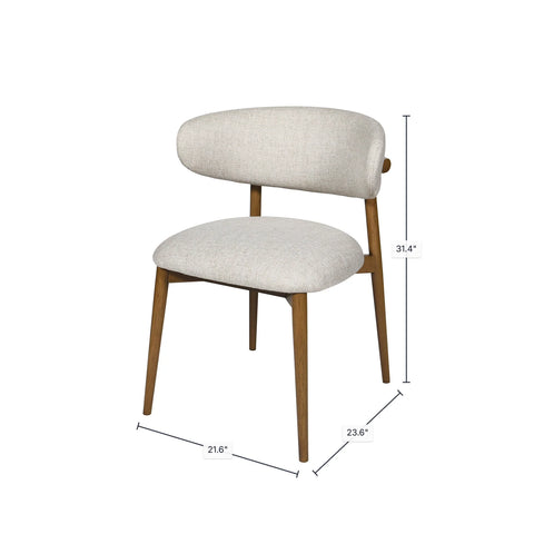 Milo Vanilla Tweed -Dining Chair LH