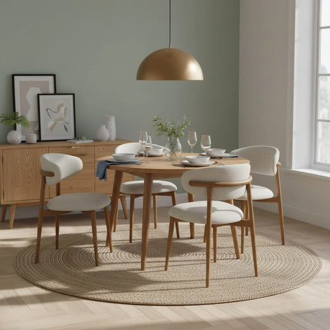 Milo Vanilla Tweed -Dining Chair LH