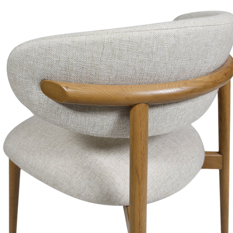 Milo Vanilla Tweed -Dining Chair LH