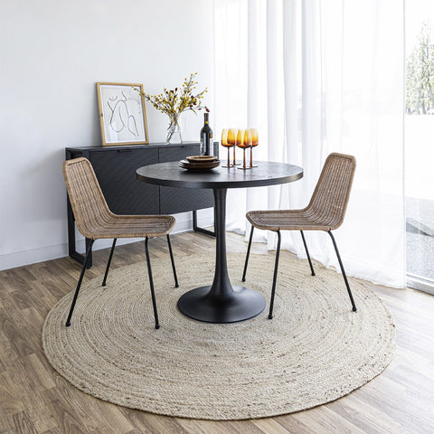 Surface Pedestal Black -Dining Table SIF